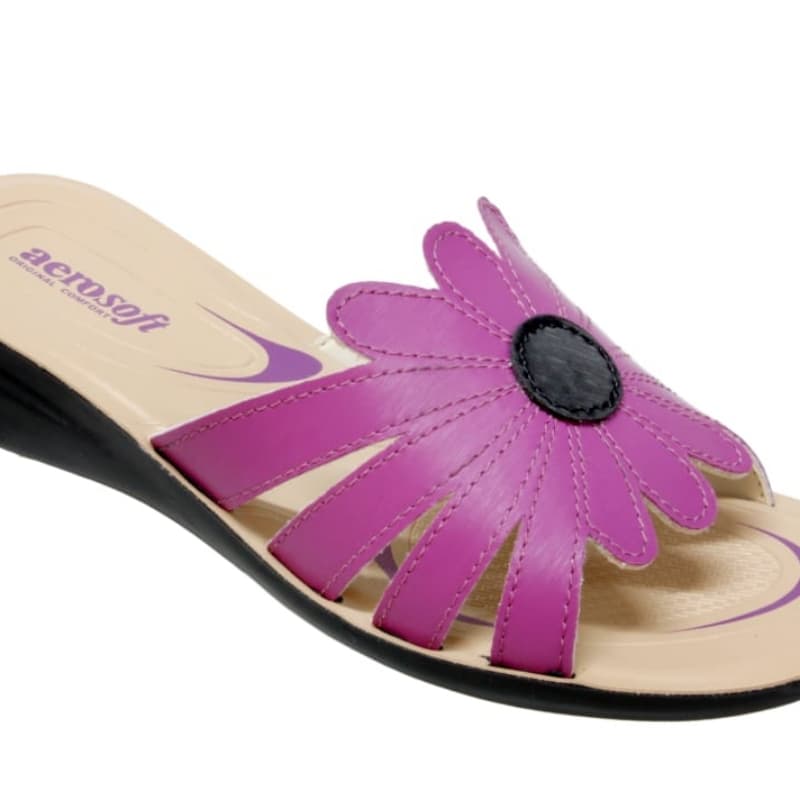 AeroSoft Ladies Flat  Slippers Stylish With Different Colour & Design