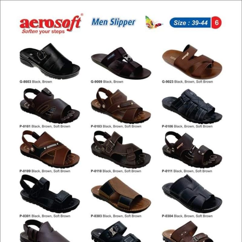 AeroSoft Men's Comfort Slippers With Different Color & Design