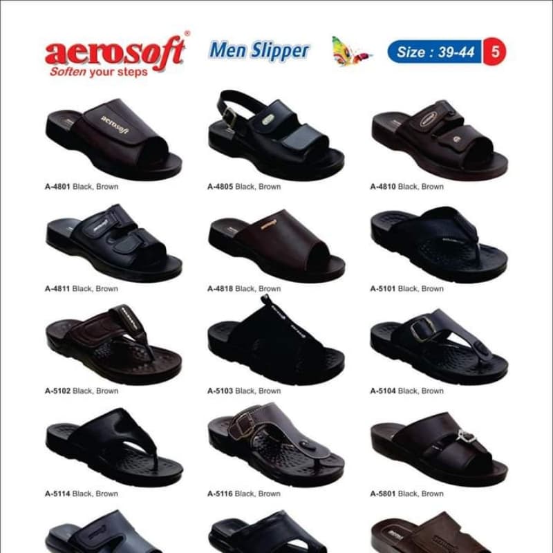 AeroSoft Men's Sandel  Style Slippers With Different Color & Design